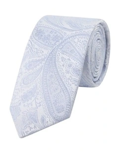 Premium Silk Paisley Tie 6.5 cm in Blue