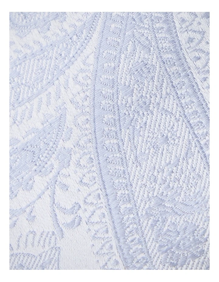 Premium Silk Paisley Tie 6.5 cm in Blue image 2