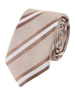 Portofino Stripe 6.5 Cm Tie in Natural