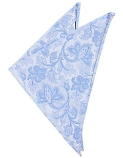 Elba Floral Pocket Square in Blue