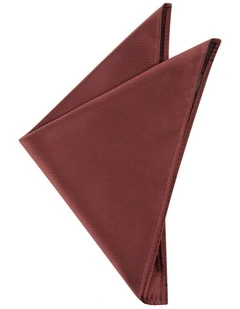 Rudy Textured Pocket Square in Rust