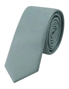 Trapani Plain 5 Cm Tie in Sage