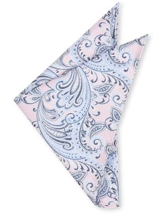 Messina Paisley Pocket Square in Pink