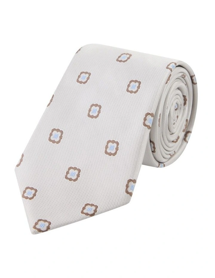 Livorno Geo Tie 7.5cm in Natural image 1