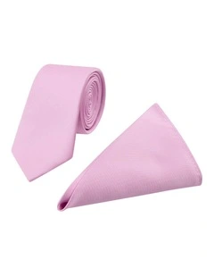 Self Stripe Tie Set Pack Of 2 in Lolly Pink