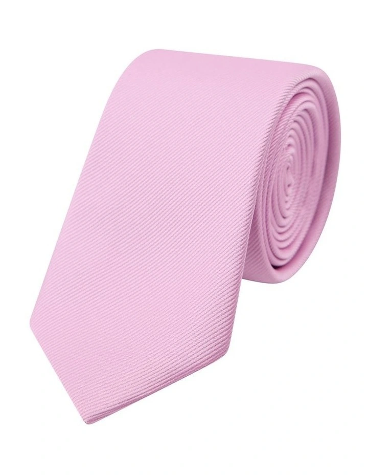Self Stripe Tie Set Pack Of 2 in Lolly Pink image 2