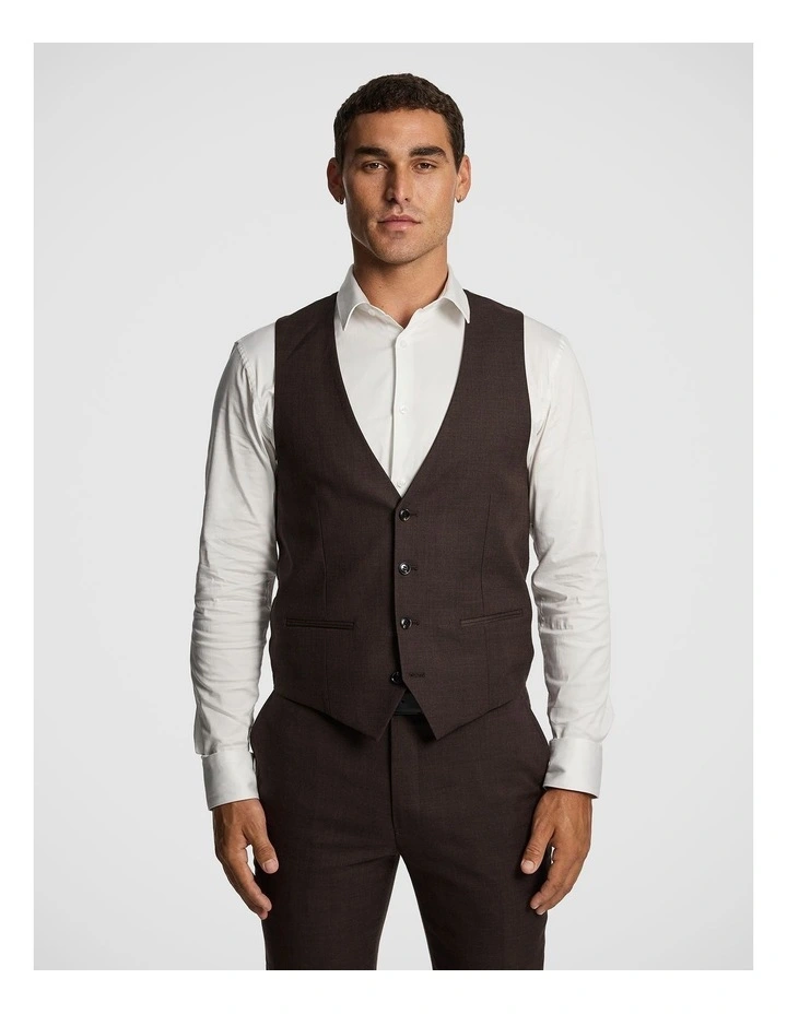 Luiji Waistcoat in Chocolate image 1