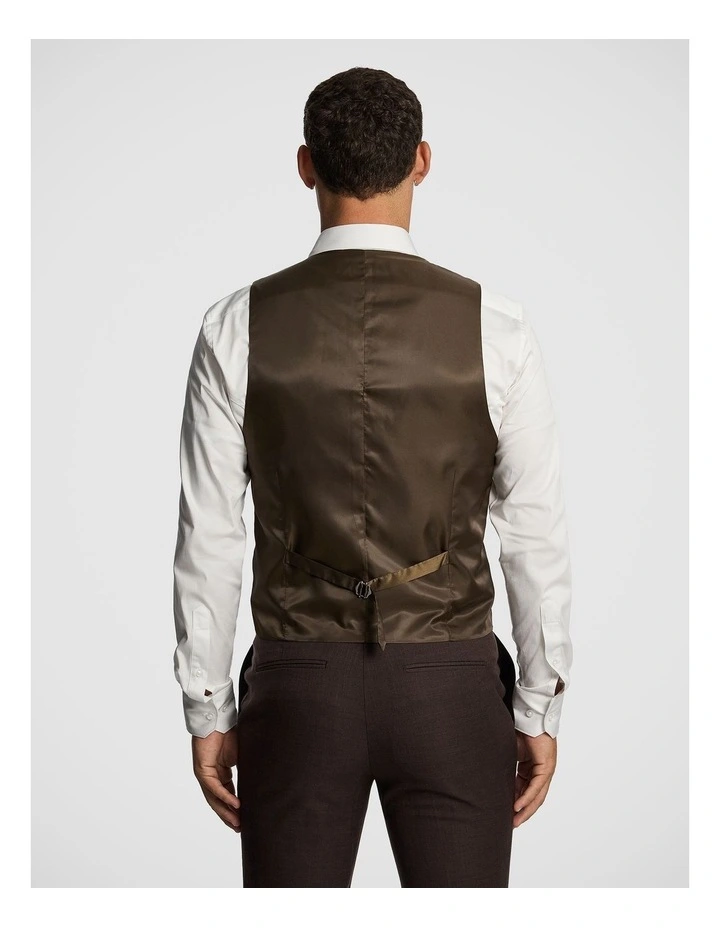 Luiji Waistcoat in Chocolate image 2
