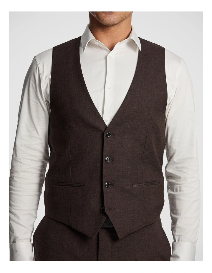 Luiji Waistcoat in Chocolate image 3