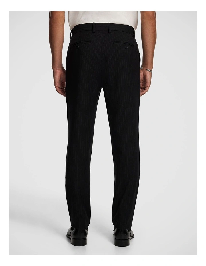 Velocity Pinstripe Regular Chino in Black image 2