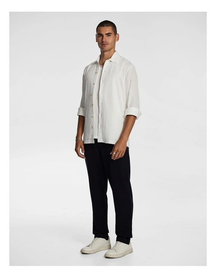 Bodhi Textured Shirt in White image 4