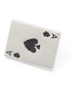Ace Lapel Pin in Silver