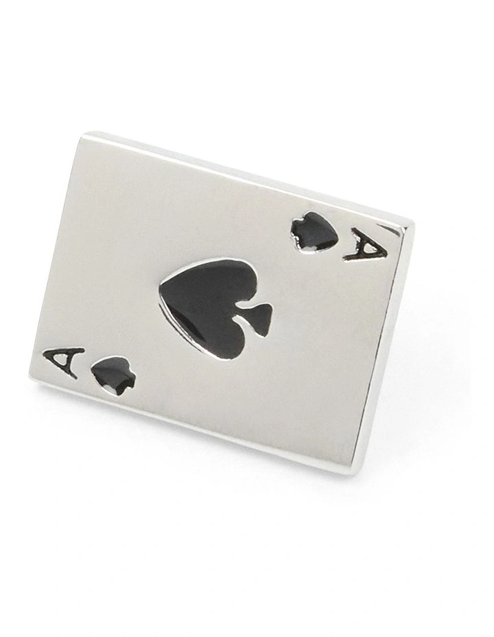Ace Lapel Pin in Silver image 1