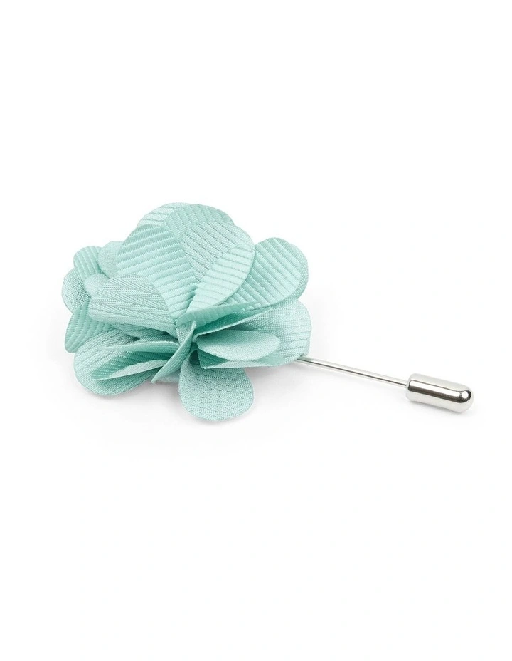 Mint Floral Lapel Pin in Mint image 1