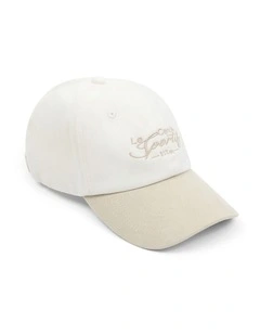 Contrast Baseball Cap in Natural
