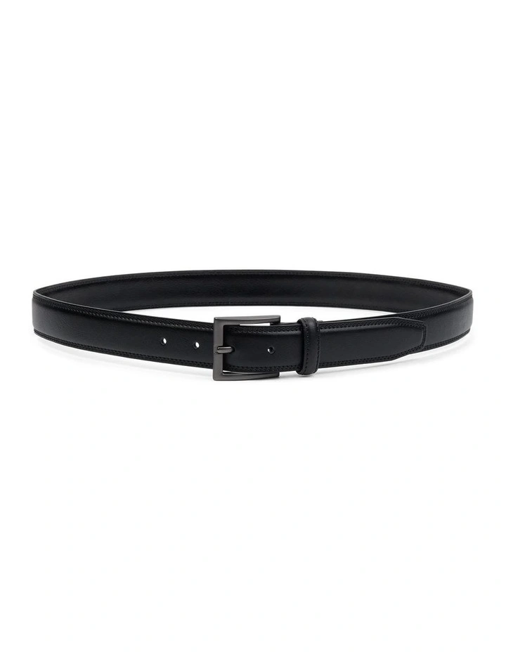 Nicko Leather Belt in Black image 2