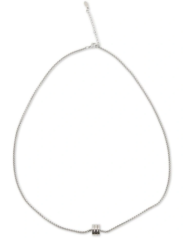 Pendant Ring & Necklace Set in Silver image 2