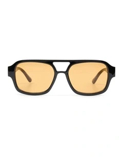 Maida Vale Aviator Sunglasses in Black