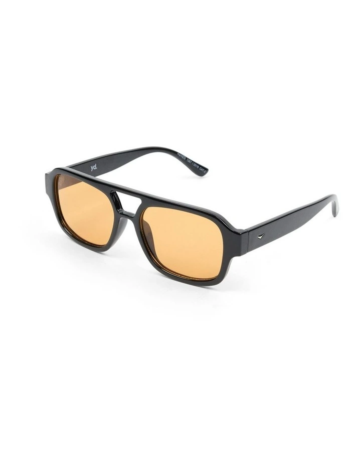 Maida Vale Aviator Sunglasses in Black image 2