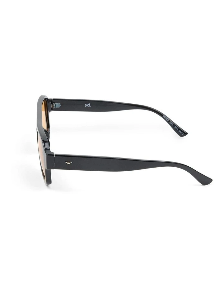 Maida Vale Aviator Sunglasses in Black image 3