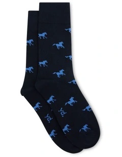 Derby Sock in Navy