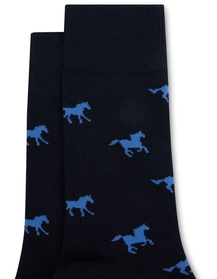 Derby Sock in Navy image 2
