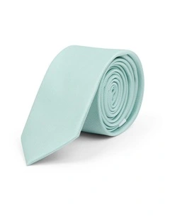 Self Stripe 6.5 Cm Tie in Mint