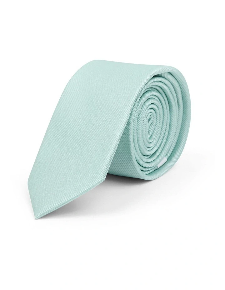 Self Stripe 6.5 Cm Tie in Mint image 1