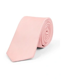 Self Stripe 6.5 Cm Tie in Orange