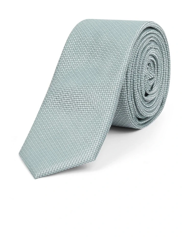 Dakota Textured 5 Cm Tie in Sage image 1