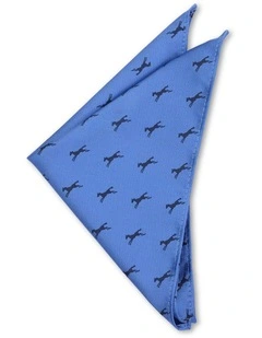 Oaks Pocket Square in Bright Blue