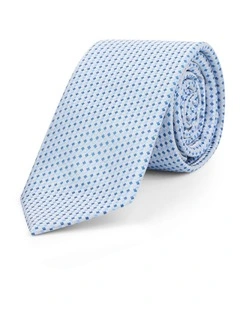Chios Geo 6.5 Cm Tie in Blue