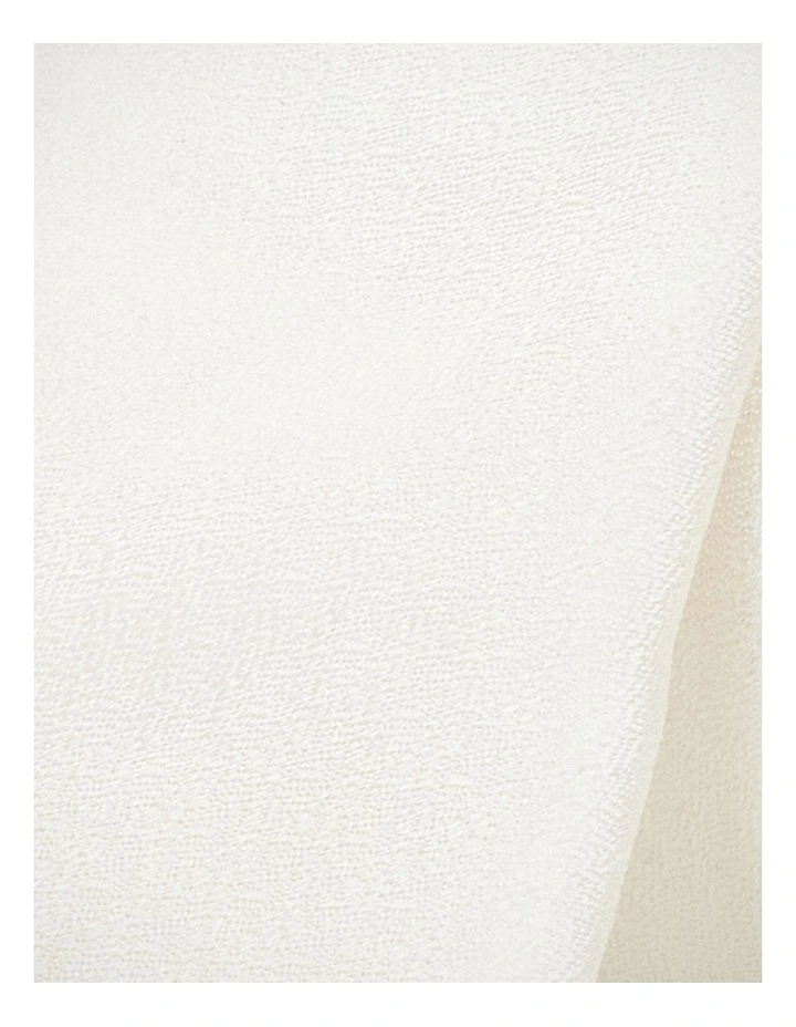 Premium Silk Textured Pocket Square in Off White image 2