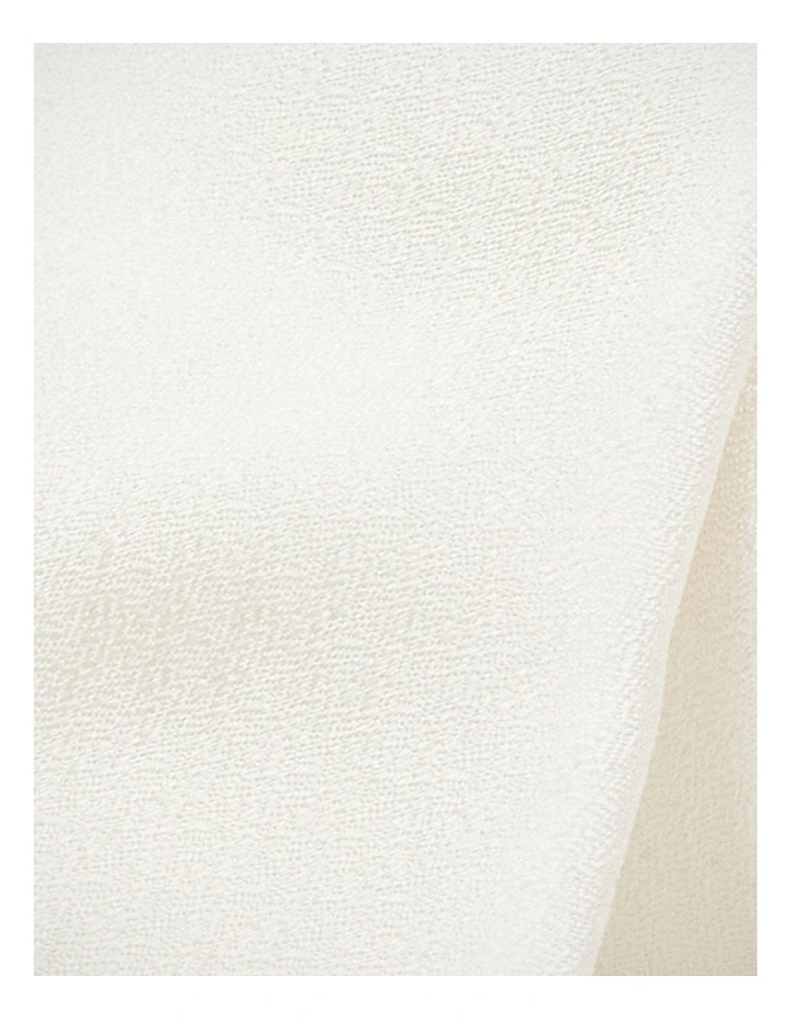 Premium Silk Textured Bow Tie in Off White image 2