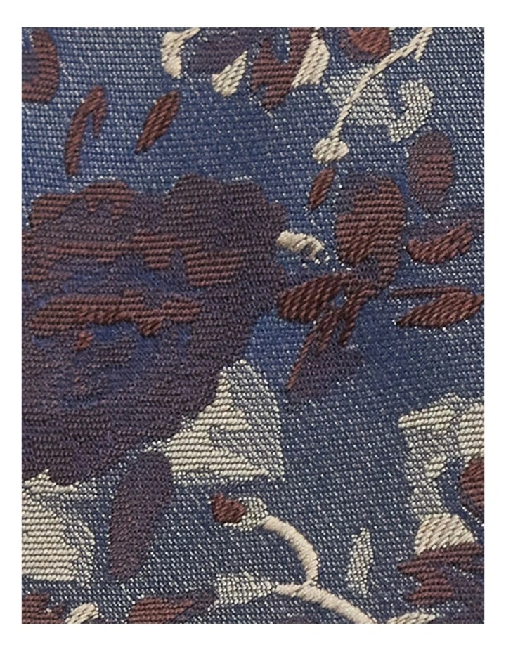 Tinos Floral 6.5 Cm Tie in Rust image 2