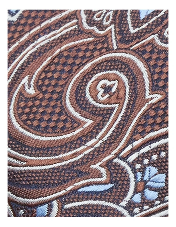 Kea Paisley 6.5 Cm Tie in Rust image 2