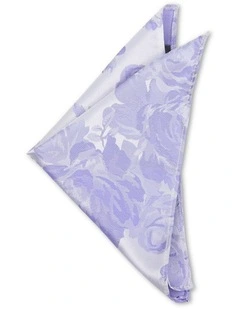 Apolo Floral Pocket Square in Purple