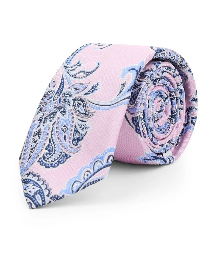 Delfi Paisley 6.5 Cm Tie in Pink image 1