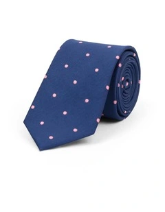 Dion Spot 6.5 Cm Tie in Navy