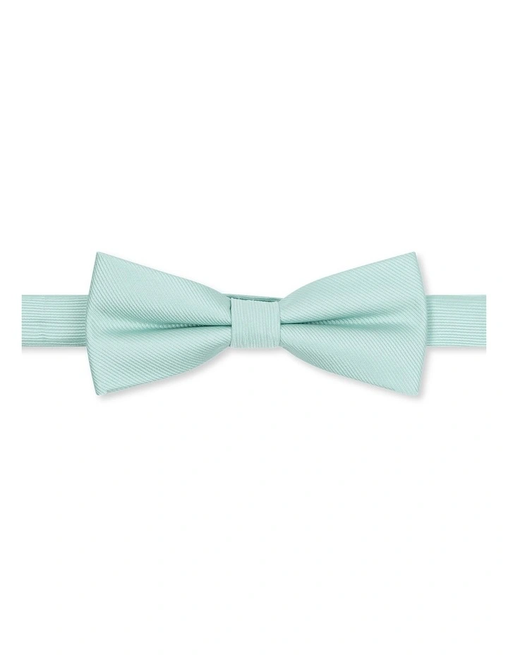 Self Stripe Bow Tie in Mint image 1