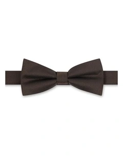 Dakota Textured Bow Tie in Chocolate