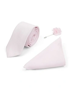3 Piece Partras Floral Tie Set in Pink