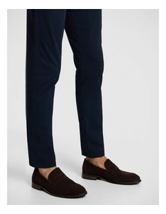 Orlando Suede Loafer in Chocolate