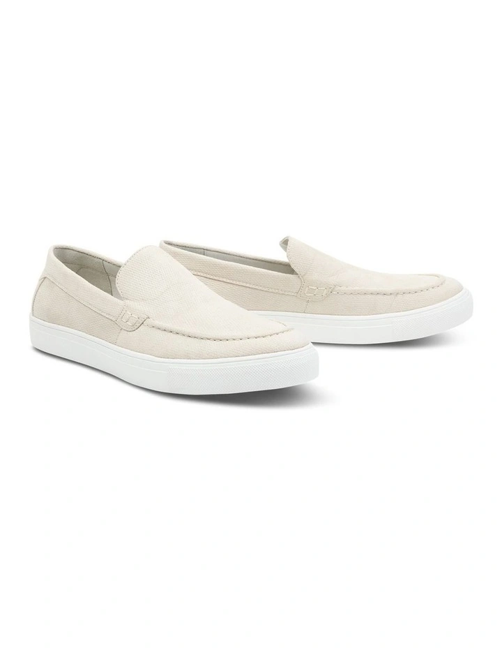 Belford Suede Slip On Shoe in Natural image 3