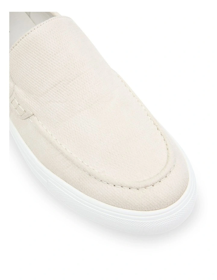 Belford Suede Slip On Shoe in Natural image 4