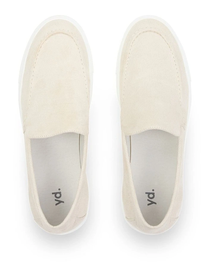 Belford Suede Slip On Shoe in Natural image 5