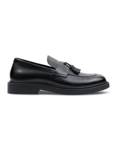 Chester Tassel Loafer in Black