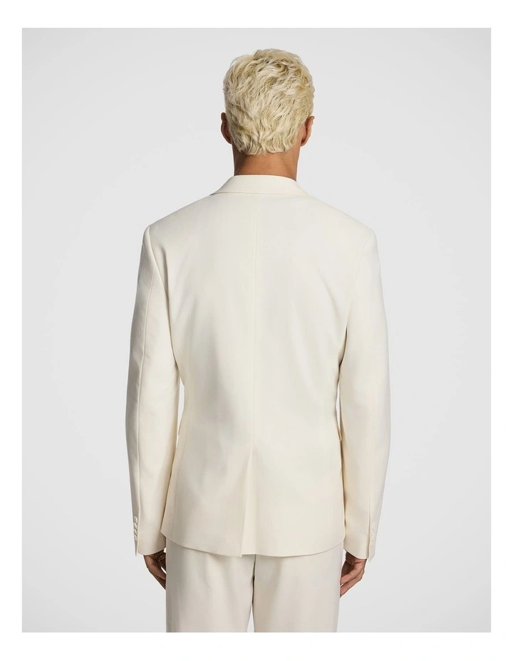 Kent Stretch Blazer in Off White image 3