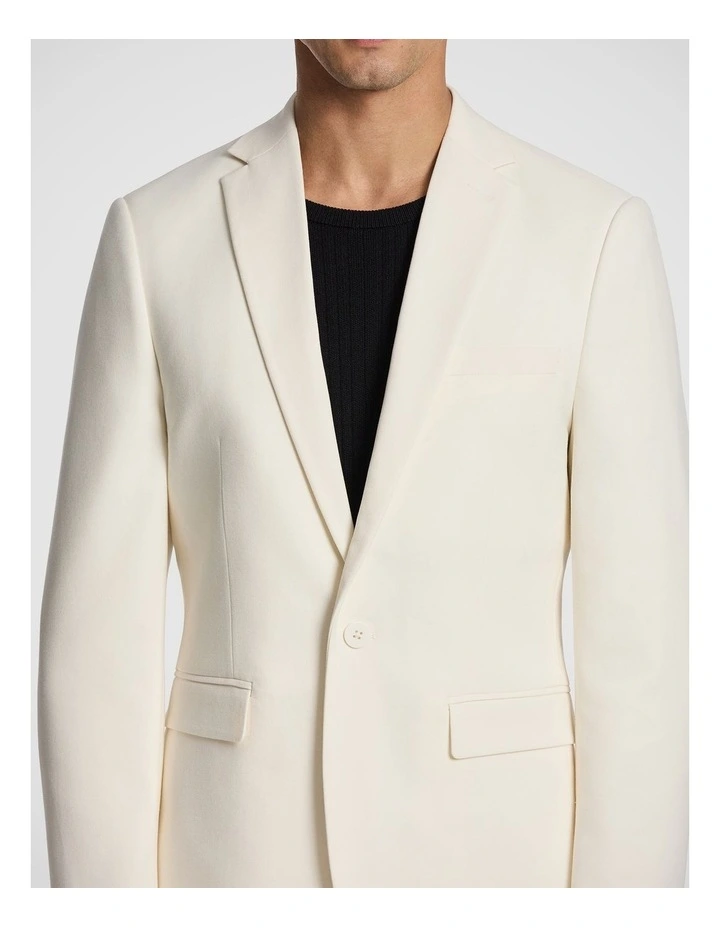 Kent Stretch Blazer in Off White image 6