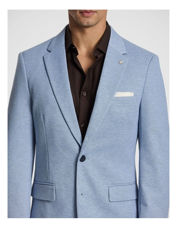 Dash Knitted Blazer in Light Blue image 5